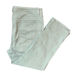 Olive Green Straight Leg Jeans Talbots